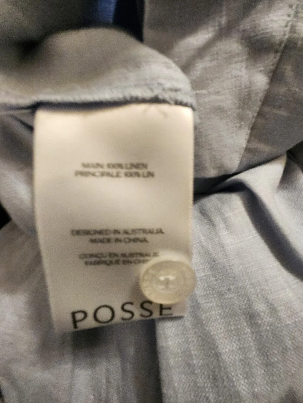 Posse Parker Light Blue Linen Pant And Vest Set